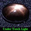 2.42 Ct. Oval Cab Natural Black Star Sapphire 6 Rays