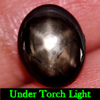 3.67 Ct. Oval Cab Natural Black Star Sapphire 6 Rays