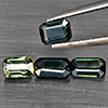 Natural Greenish Yellow Sapphire 2.14 Ct. 4 Pcs Octagon Shape Gemstones From Thailand