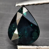 Natural Greenish Blue Sapphire 0.97 Ct. Pear Shape 6.4 x 5.3 Mm Gemstones From Thailand