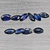 Natural Blue Sapphire 0.63 Ct. 10 Pcs Marquise Shape 3.2 x 2 Mm Gemstones from Thailand