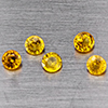 à¹ŒNatural Yellow Sapphrie 1.05 Ct. 5 Pcs Round Shape 3.5 Mm Gemstone from Thailand