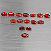 Natural Orangish Red Songea Sapphire 2.09 Ct. 15 Pcs Marquise Shape Gemstones From Tanzania
