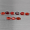Natural Orangish Red Songea Sapphire 1.48 Ct. 9 Pcs Marquise Shape Gemstones From Tanzania