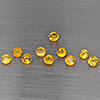 Natural Yellow Songea Sapphire 2.46 Ct. 10 Pcs Round Shape 3.8 Mm Gemstone from Tanzania