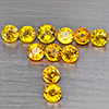 Natural Yellow Songea Sapphire 3.30 Ct. 10 Pcs Round Shape 3.8 Mm Gemstone From Tanzania