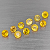 Natural Yellow Sapphire Gemstones 2.10 Ct. 10 Pcs. Round Shape 3.6 Mm. Natural Yellow Sapphire Gemstones 2.10 Ct. 10 Pcs. Round Shape 3.6 Mm.
