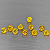 Natural Yellow Sapphire Gemstones 2.76 Ct. 10 Pcs. Round Shape 3.9 Mm. Natural Yellow Sapphire Gemstones 2.76 Ct. 10 Pcs. Round Shape 3.9 Mm.