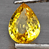 Natural Yellow Sapphire 0.62 Ct. Pear Shape 6 x 4.9 Mm Gemstone From Thailand