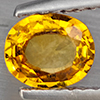 Natural Yellow Sapphire 0.75 Ct. Oval Shape 6.3 x 5.3 Mm Gemstone From Thailand