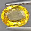 Natural Yellow Sapphire 0.68 Ct. Oval Shape 6.2 x 5 Mm Gemstone From Thailand