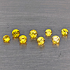 Natural Yellow Songea Sapphire Gemstones 0.35 Ct. 8 Pcs. Round Diamond Cut  and Mixed Size