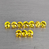 Natural Yellow Songea Sapphire Gemstones 0.55 Ct. 10 Pcs. Round Diamond Cut  2.3 Mm.