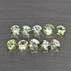Natural Green Songea Sapphire 0.68 Ct. 10 Pcs Round Diamond Cut 2.6 Mm Gemstone from Tanzania