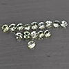 Natural Green Songea Sapphire 0.83 Ct. 15 Pcs Round Diamond Cut 2.5 Mm Gemstone from Tanzania