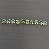 Natural Green Songea Sapphire Gemstones 0.74 Ct. 10 Pcs. Round Diamond Cut 2.5 Mm.