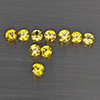 Natural Yellow Songea Sapphire 0.48 Ct. 10 Pcs Round Diamond Cut 2.5 Mm Gemstone from Tanzania