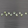 Natural Green Songea Sapphire 1.20 Ct. 10 Pcs Round Diamond Cut 3 Mm Gemstone from Tanzania