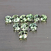 Natural Green Songea Sapphire 0.73 Ct. 10 Pcs Round Diamond Cut 2.5 Mm Gemstone from Tanzania