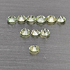 Natural Green Songea Sapphire 0.81 Ct. 10 Pcs Round Diamond Cut 2.7 Mm Gemstone from Tanzania