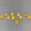 Natural Yellow Songea Sapphire 2.19 Ct. 10 Pcs Round Shape 3.8 Mm Gemstone From Tanzania