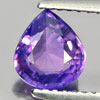 Certified Purple Sapphire 1.26 Ct. Unheated Pear Shape 7.06 x 6.37 Mm. Natural