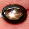 5.20 Ct. Oval Cabochon Natural Gem Black Star Sapphire 6 Rays