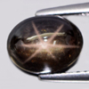 3.04 Ct. Oval Cabochon Natural Black Star Sapphire 6 Rays Gemstone