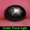 2.68 Ct. Oval Cab Natural Black Star Sapphire 6 Rays