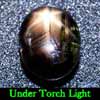 2.78 Ct. Oval Cab Natural Black Star Sapphire 6 Rays