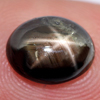 2.92 Ct. Oval Cab Natural Black Star Sapphire 6 Rays