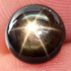 2.04 Ct. Round Cab Natural Black Star Sapphire 6 Rays