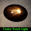 2.30 Ct. Oval Cab Natural Black Star Sapphire 6 Rays