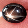 1.05 Ct. Oval Cab Natural Black Star Sapphire 6 Rays