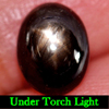 3.13 Ct. Oval Cab Natural Black Star Sapphire 6 Rays
