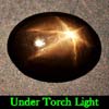 2.01 Ct. Oval Cab Natural Black Star Sapphire 6 Rays