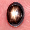 2.19 Ct. Oval Cab Natural Black Star Sapphire 6 Rays