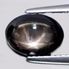 3.12 Ct. Oval Cab Natural Black Star Sapphire 6 Rays