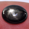 Black Star Sapphire 6 Rays 4.02 Ct. Oval Cabochon 11.2 x 8.4 Mm Natural Gemstone