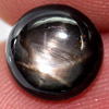 2.65 Ct. Round Cab Natural Black Star Sapphire 6 Rays