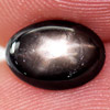 1.48 Ct. Oval Cab Natural Black Star Sapphire 6 Rays