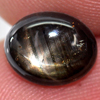 2.80 Ct. Oval Cab Natural Black Star Sapphire 6 Rays