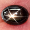 3.88 Ct. Oval Cab Natural Black Star Sapphire 6 Rays