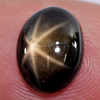 3.75 Ct. Oval Cab Natural Black Star Sapphire 6 Rays