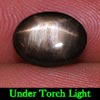 2.07 Ct. Oval Cab Natural Black Star Sapphire 6 Rays