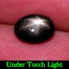 2.32 Ct. Oval Cab Natural Black Star Sapphire 6 Rays