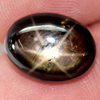 7.41 Ct. Oval Cab Natural Black Star Sapphire 6 Rays