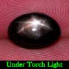 2.62 Ct. Oval Cab Natural Black Star Sapphire 6 Rays