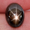 Black Star Sapphire 6 Rays 4.17 Ct. Oval Cabochon 10.4 x 8 Mm Natural Gemstone Black Star Sapphire 6 Rays 4.17 Ct. Oval Cabochon 10.4 x 8 Mm Natural Gemstone