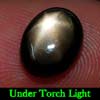 2.79 Ct. Oval Cabochon Natural Black Star Sapphire 6 Rays